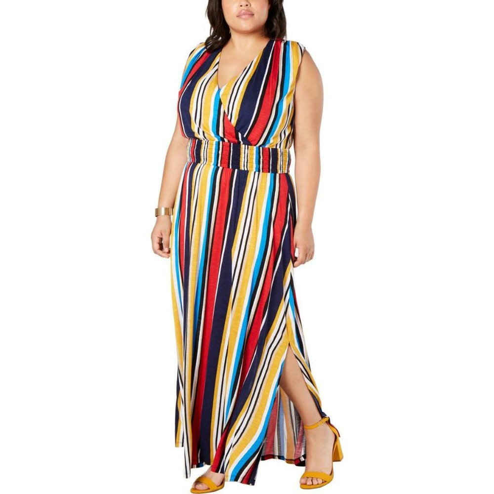 INC International Striped Maxi Dress